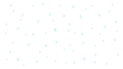 雨t193-0,Hand drawn blue water drop pattern on white background