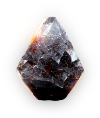 Abstract Diamond Structure with Sparkling Light and Dark Shades in Transparent Setting