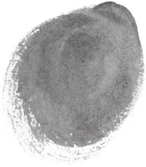 Abstract Gray Brush Stroke On Transparent Background Artistic Texture