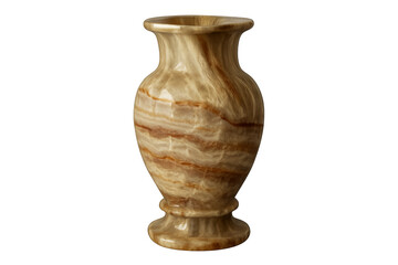 Ornate carved onyx vase with transparent background