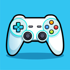 Cartoon-style illustration of a gaming controller