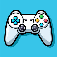 Cartoon-style illustration of a gaming controller