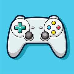 Cartoon-style illustration of a gaming controller