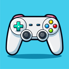 Cartoon-style illustration of a gaming controller