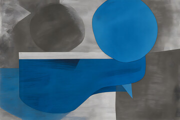 青いいろのの抽象ハーモニー