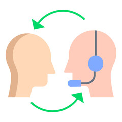 customer feedback flat icon design