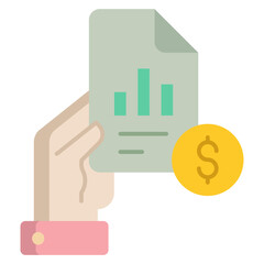 report document flat icon design