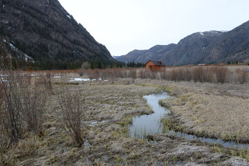 Tourist base near the village of Aktash near Geyser Lake, Ulagan district, Altai Republic, Siberia