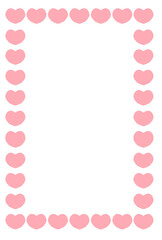 ハートのフレームイラスト