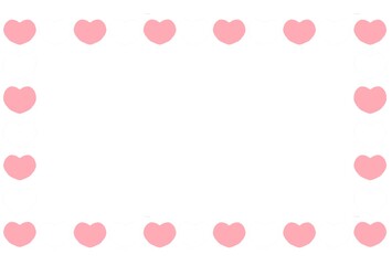 ハートのフレームイラスト