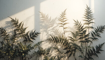 Elegant Leaf Patterns in Warm Light