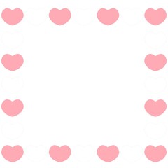 ハートのフレームイラスト