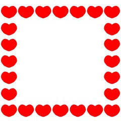 ハートのフレームイラスト