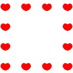 ハートのフレームイラスト