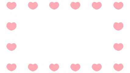 ハートのフレームイラスト