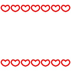 ハートのフレームイラスト