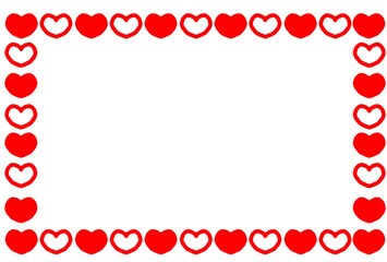 ハートのフレームイラスト