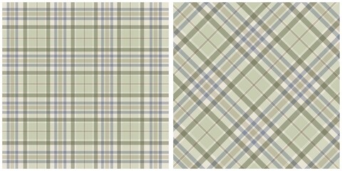 Tartan Fabric Texture with Vertical and Diagonal Grids