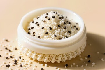scalp scrub with exfoliating grains