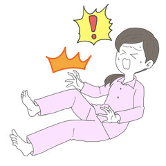 足がつった女性3