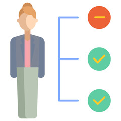 portfolio flat icon design