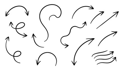 Hand Drawn Arrow Doodles Collection