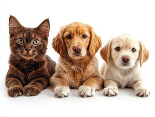 Cute Pets Combination (Pet, Cute, Animal Scene), Cat, Dog, Pet, Cute