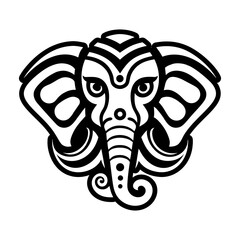 Collection of Glyph Style Elephant Logos 

