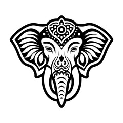 Collection of Glyph Style Elephant Logos 

