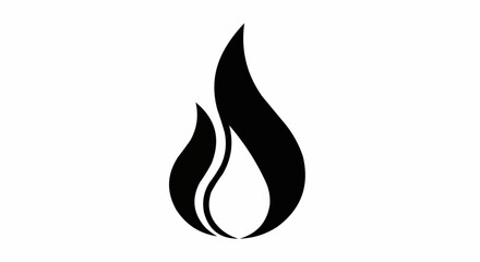 Fire black and white