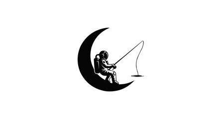 A illustration of vector logo with simple color