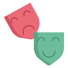 theatre flat icon design