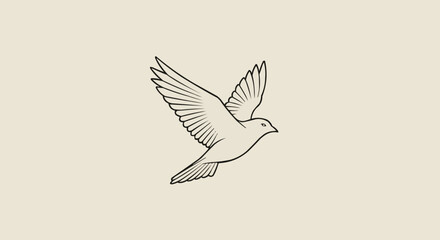 A illustration of vector logo with simple color