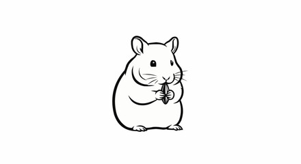 A illustration of vector logo with simple color