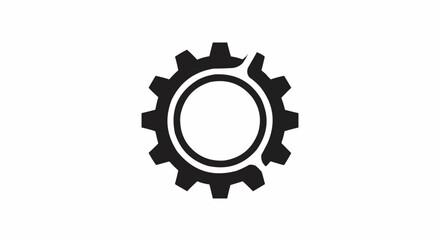 A illustration of vector logo with simple color