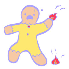 Messy merry Christmas chaos holiday cartoon