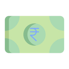 rupee cash flat icon design