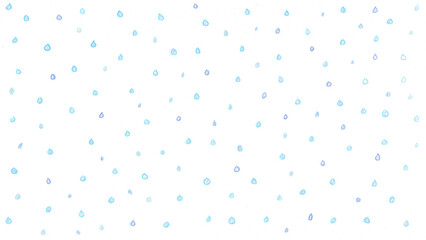 雨t207-0,Hand drawn blue water drop pattern on white background