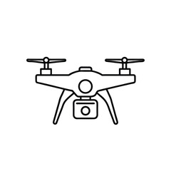 Drone Camara Line Art,eps