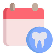dental appointment flat icon design