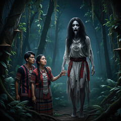 Couple's Terrifying Encounter with the Hooded Spirit