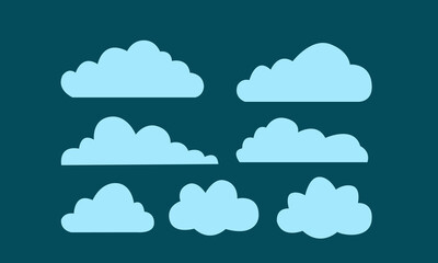 cloud icon on blue background