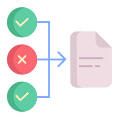 Fototapeta premium arrange document flat icon design