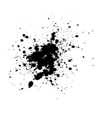 Fototapeta premium Black Ink Splatter Abstract Texture