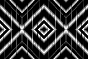 Ethnic seamless, Ikat patterns with simple shapes. Tribal and ethnic fabrics. Simple geometric pattern elements are best used in design, textile printing.