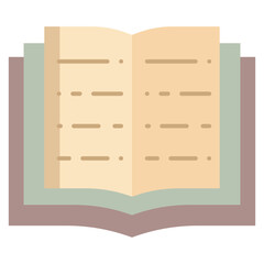open book flat icon design