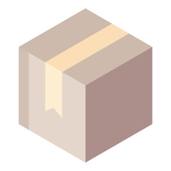 package box flat icon design