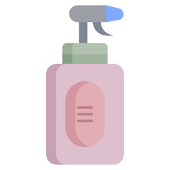 spray bottle flat icon design