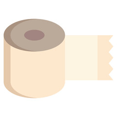 tissue roll flat icon design