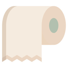 Fototapeta premium tissue roll flat icon design
